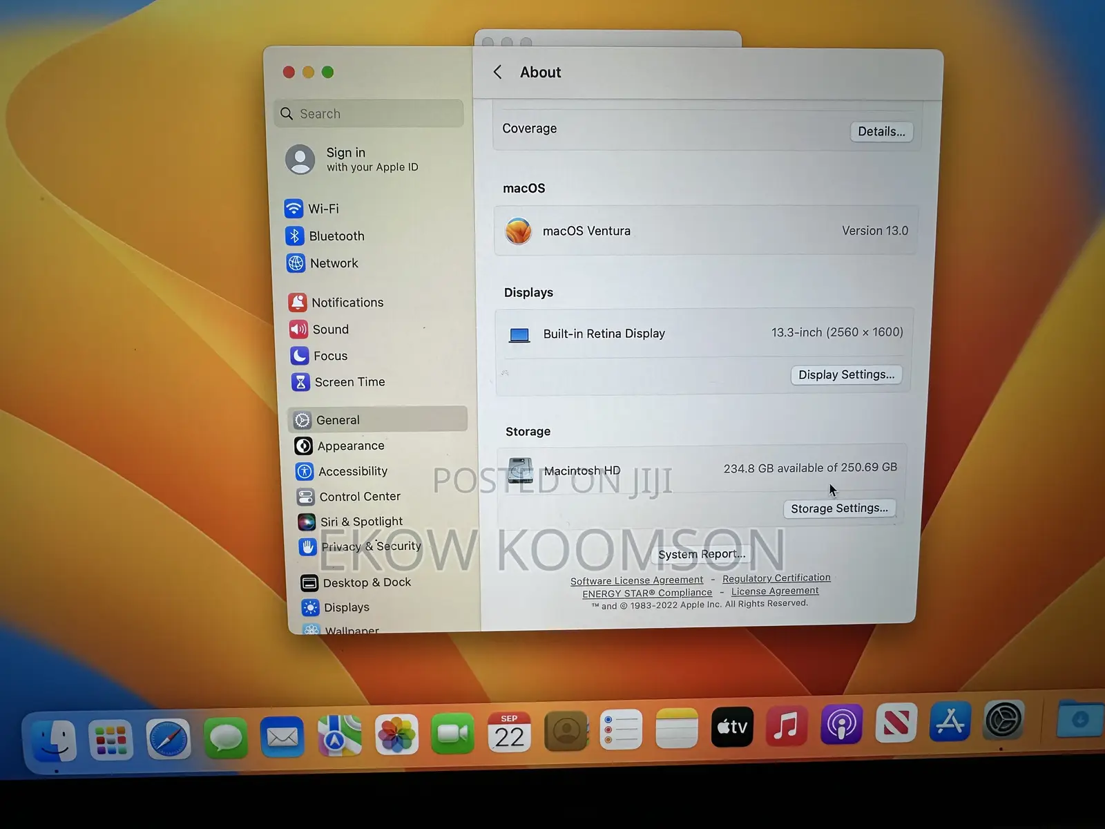 Laptop Apple MacBook Pro 2017 8GB Intel Core i5 SSD 256GB