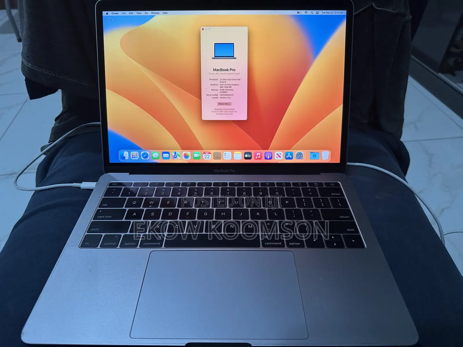 Laptop Apple MacBook Pro 2017 8GB Intel Core i5 SSD 256GB