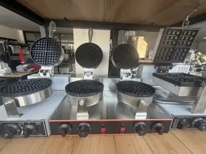 Commercial Stainless Steel Double Waffle Machine