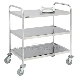 Commercial Stainless Steel Dinning Cart Trolley