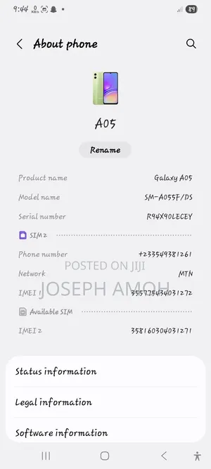 Samsung Galaxy A05 64 GB Green