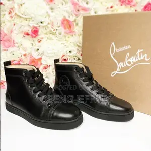 Original Christian Louboutin Louis Flat High Top Black
