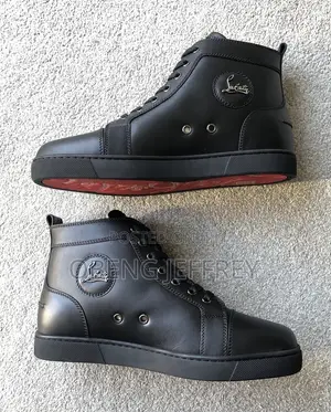 Original Christian Louboutin Louis Flat High Top Black
