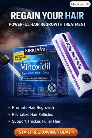 Kirkland Box and Derma Roller (Regain Your Hair)