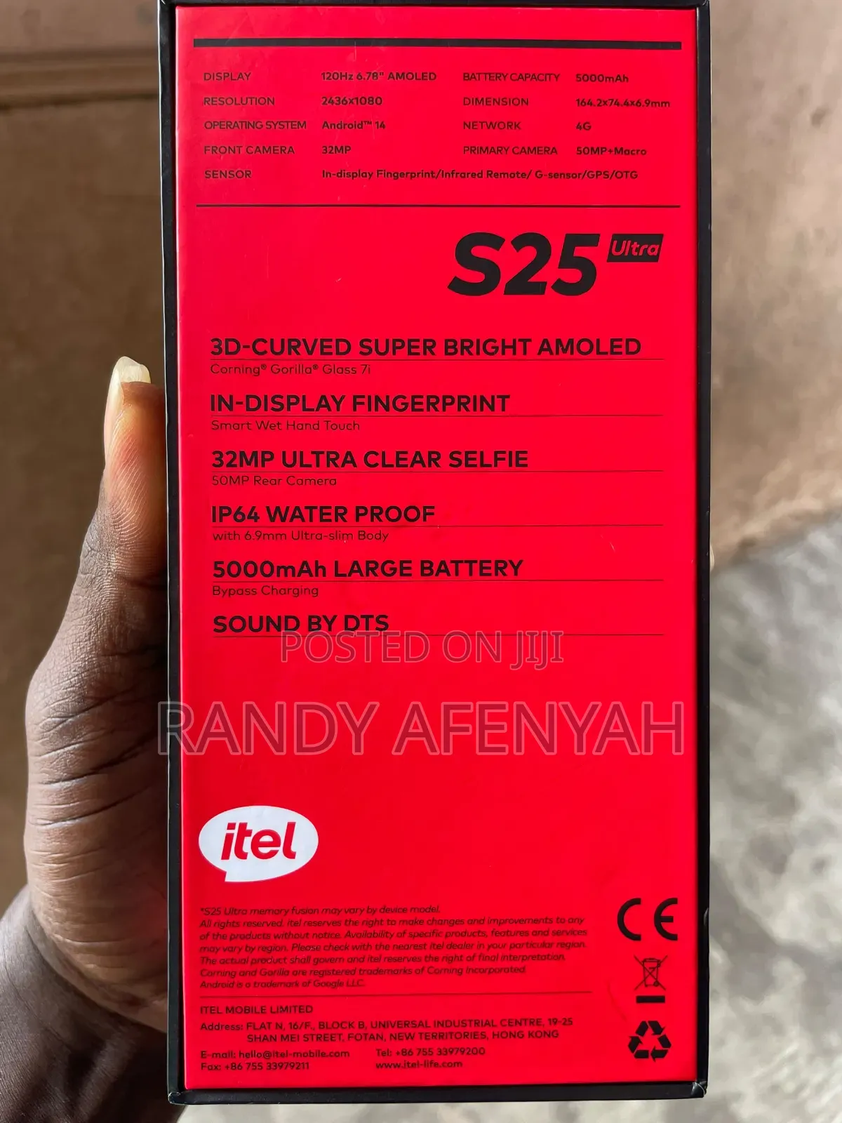 Itel S25 Ultra 256 GB Black