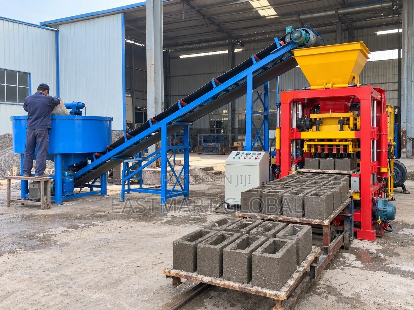 QT4-24 Block Making Machine – Complete Setup and Shipping Inclusive