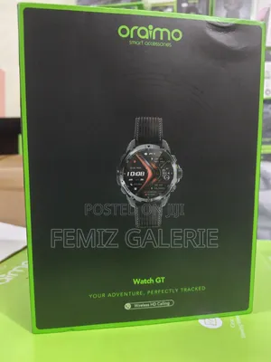 Oraimo Watch GT 1.43" AMOLED 3ATM GPS Smart Watch + 2 Straps