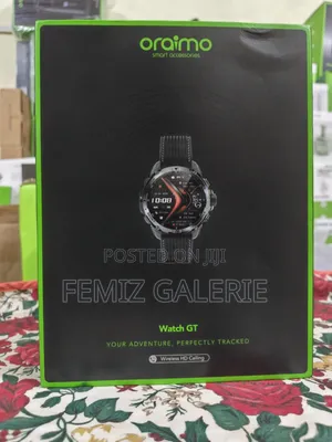 Oraimo Watch GT 1.43" AMOLED 3ATM GPS Smart Watch + 2 Straps