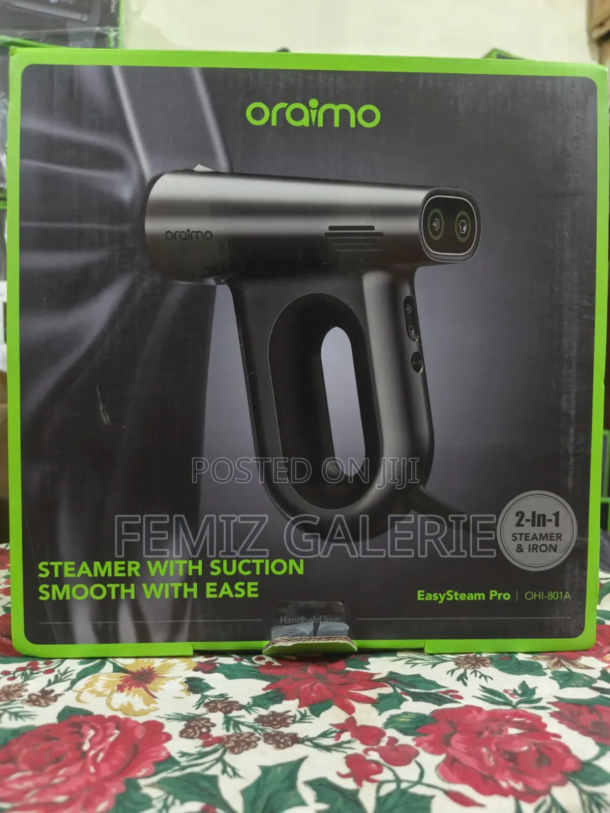 Oraimo EasySteam Pro Self-Attaching Portable Handheld Garment Steamer