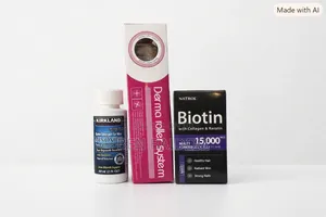 Kirkland Derma Roller and Biotin (Max Hair Beard Results)