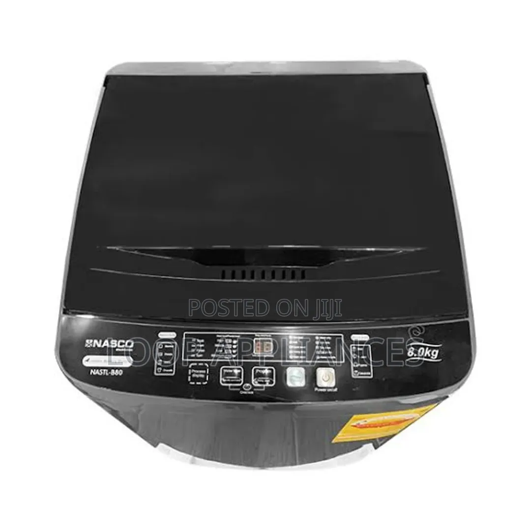 New 8kg Fully Automatic Nasco NASTL-B80 Washing Machine