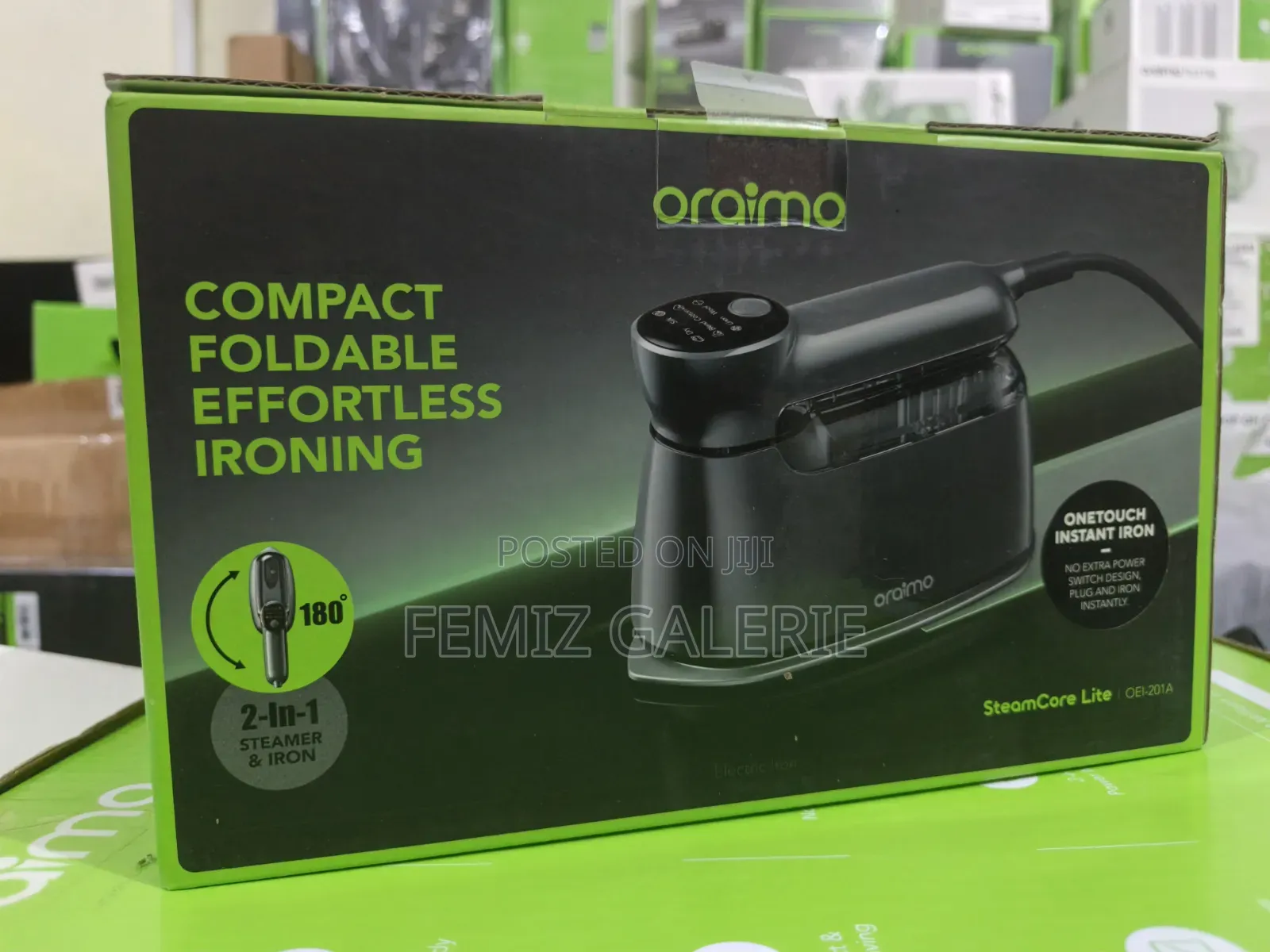 Oraimo SteamCore Lite Portable Steam Iron | 6 Modes, 130ml Tank