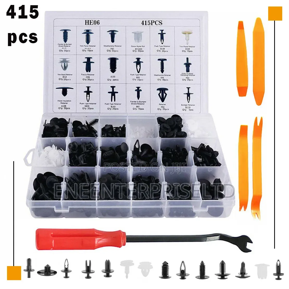 Car Door Plastic Trim Panel Clips Set