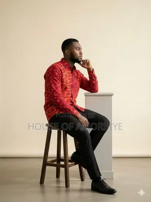 African Print Ready to Wear Men's Shirt