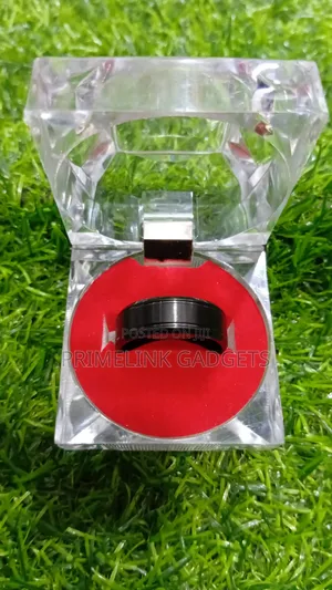Step-Edge Black Tungsten Carbide Men's Ring