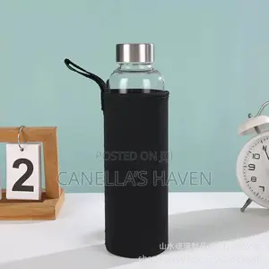 Portable BPA-Free Plastic Water Bottle With Sleeve Strap 