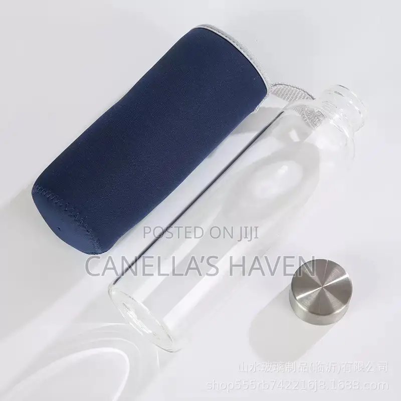 Portable BPA-Free Plastic Water Bottle With Sleeve Strap 