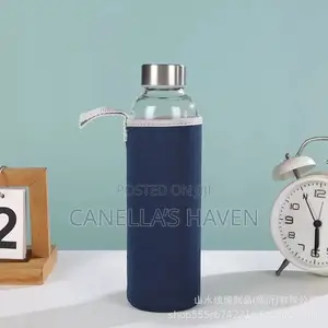 Portable BPA-Free Plastic Water Bottle With Sleeve Strap 