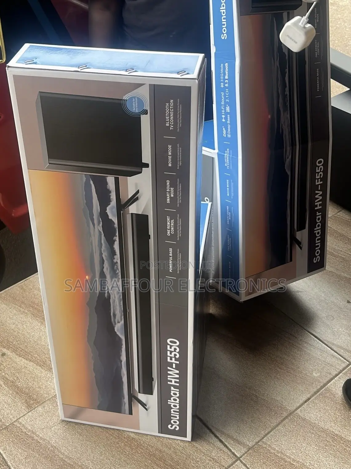Samsung 2.1 Channel Soundbar HW-F550 100W With Base