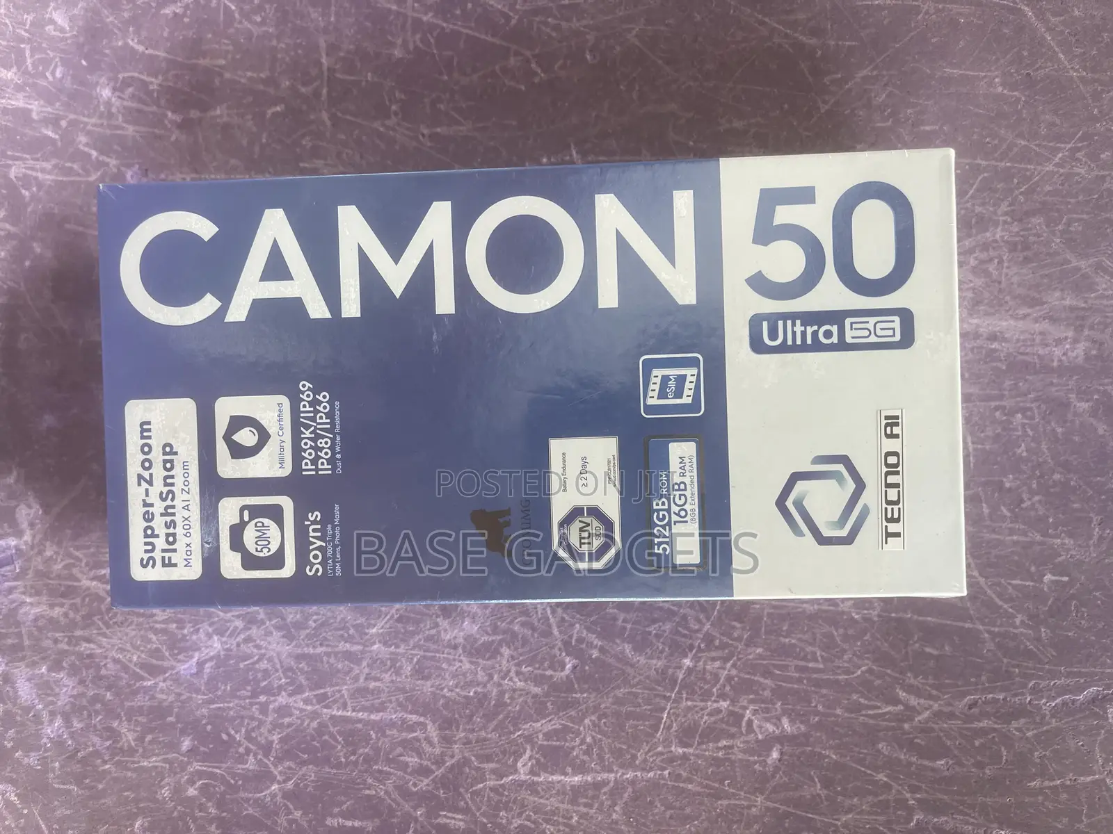 New Tecno Camon 50 Ultra 512 GB Black