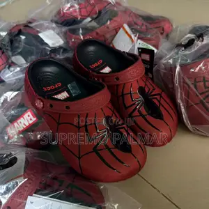 Red Crocs Slides – Marvel Spider-Man Clogs
