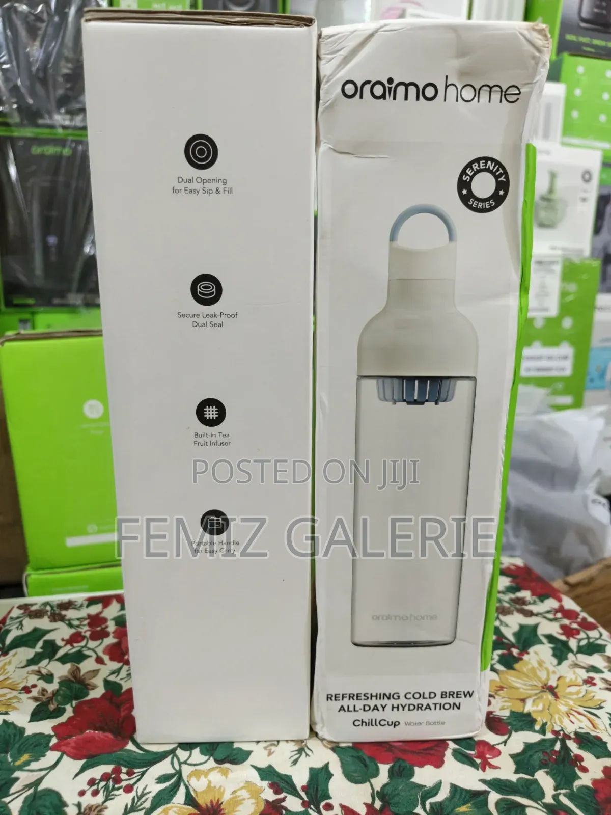 Oraimo Chillcup 800ml Cold Brew Bottle – Dual Opening Design