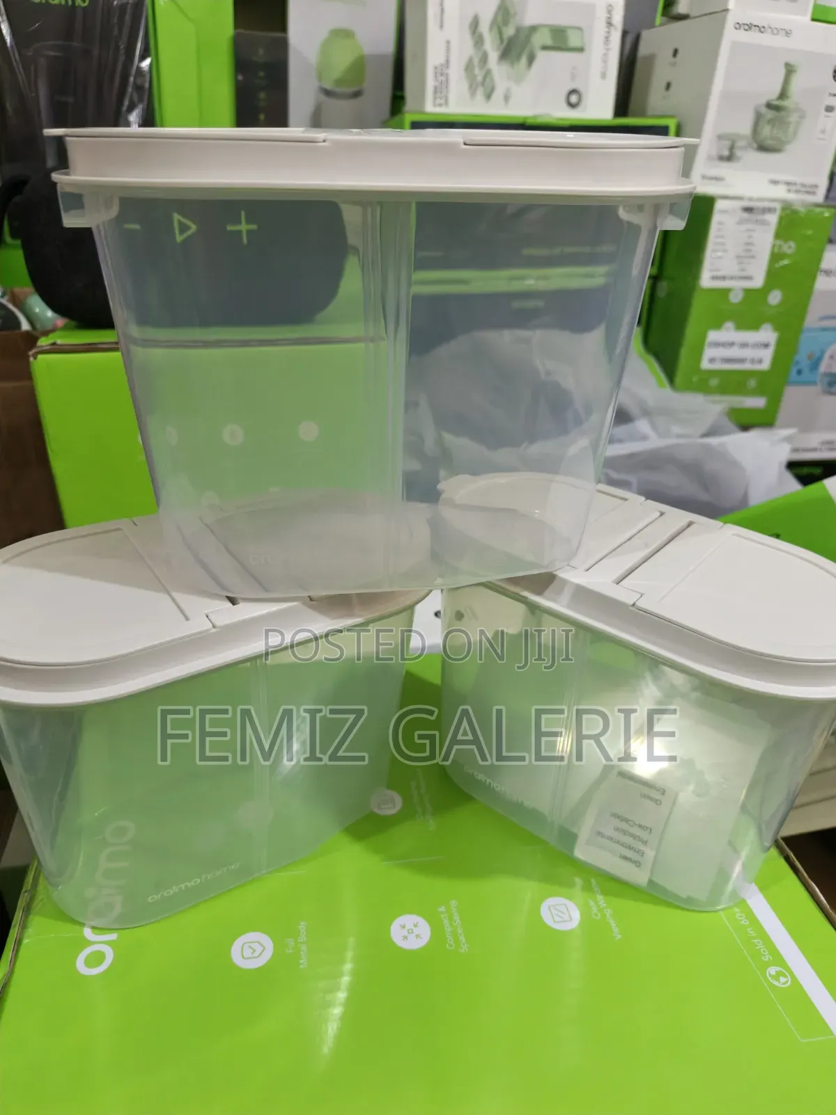Oraimo FlexJar 3pcs Grain Storage Containers - Removable Divider