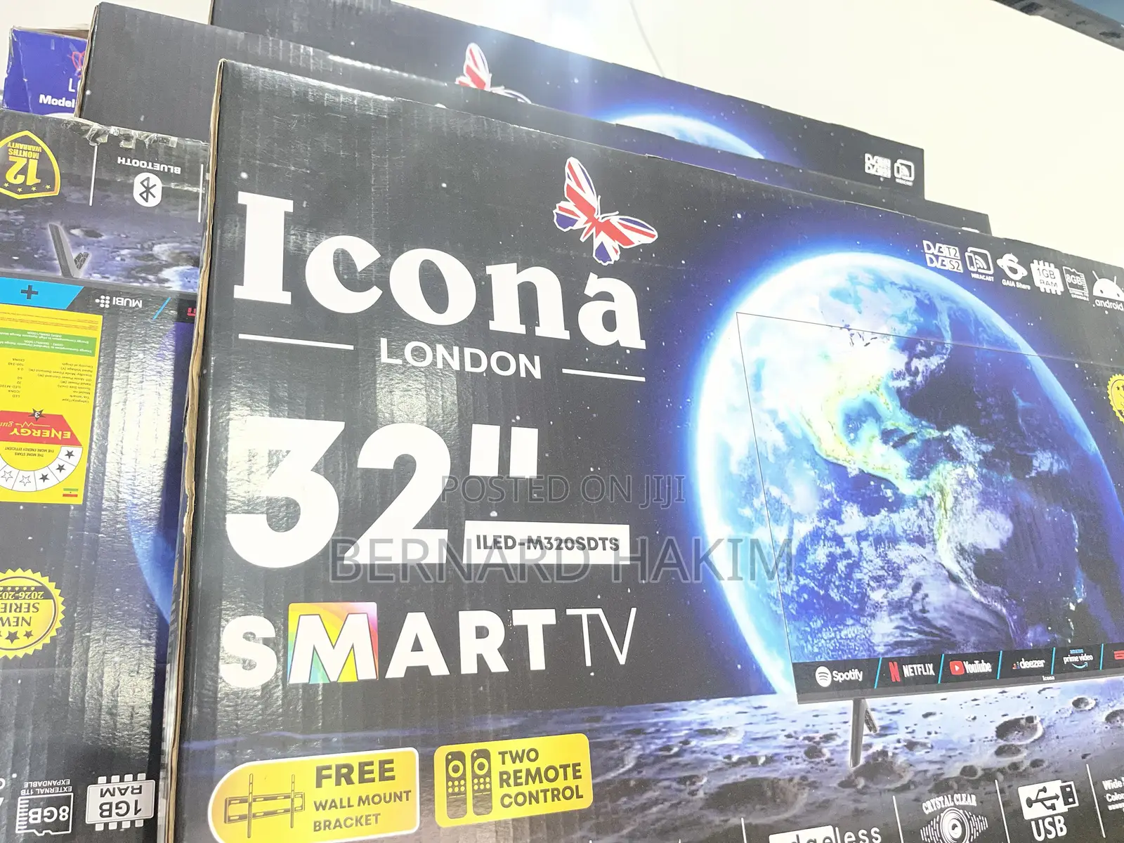 Brand New Icona 32” Digital Satellite Smart TV