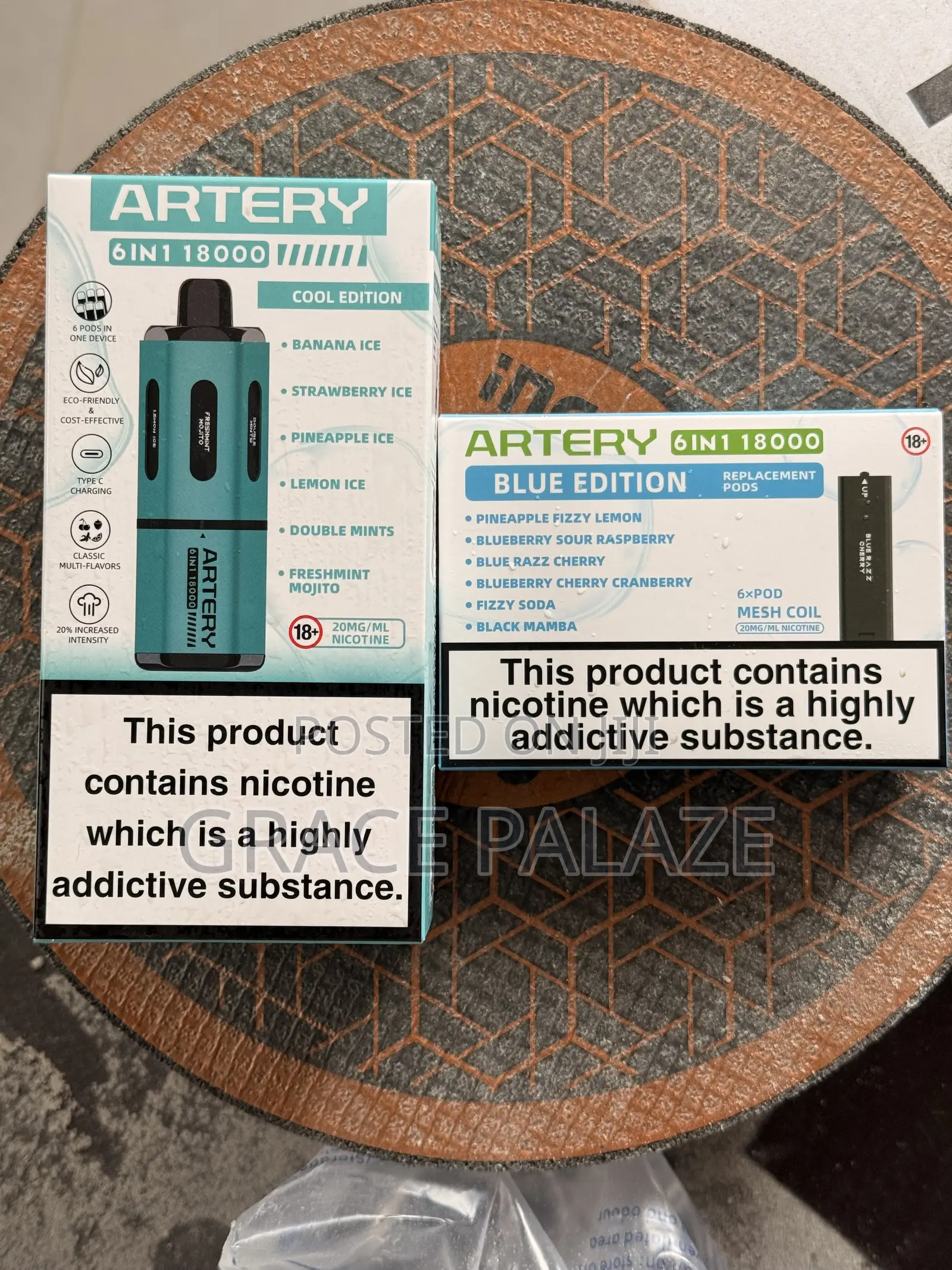 ARTERY 18000Puff Refillable Vape, 6 Flavor in One