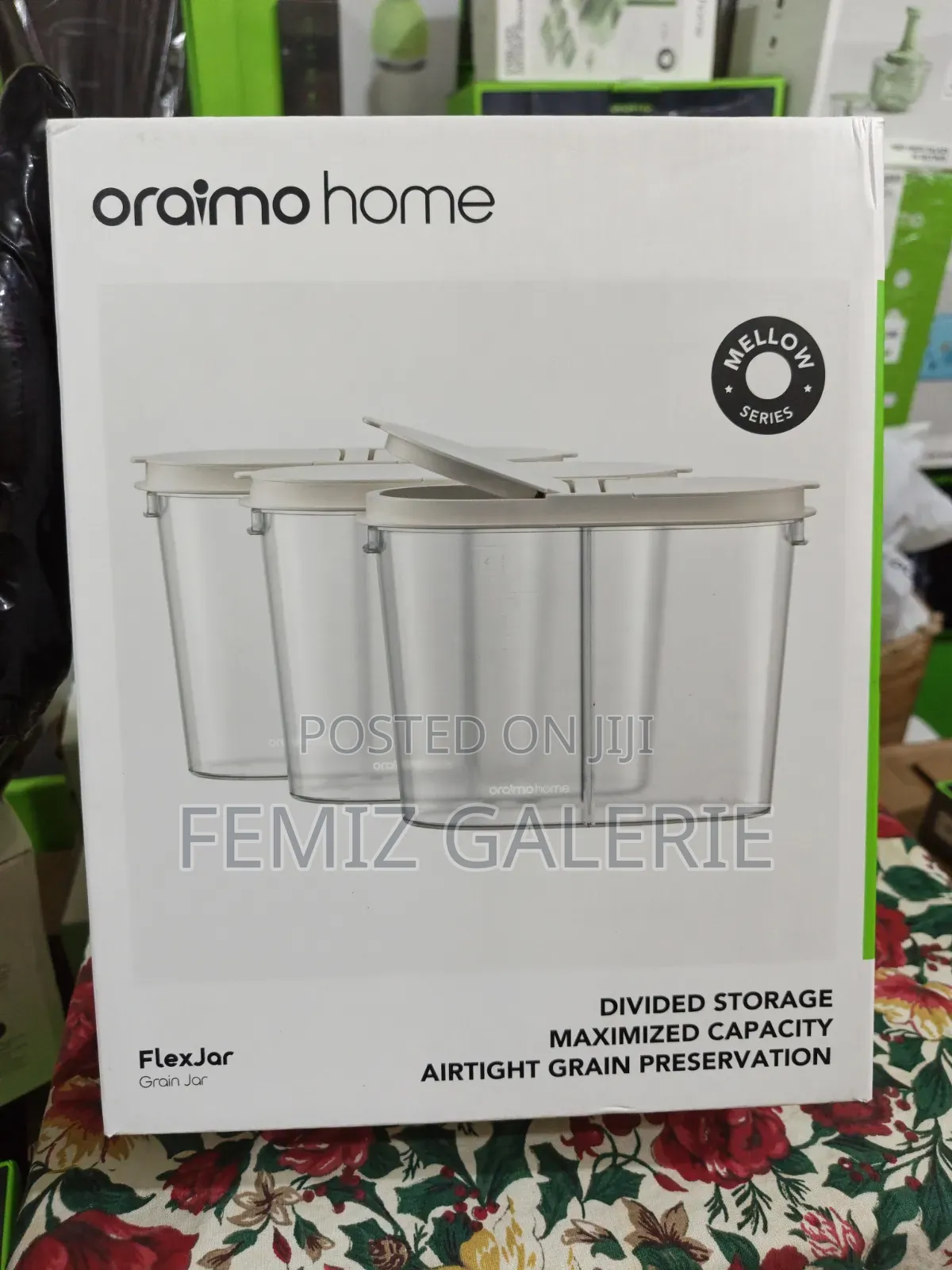 Oraimo FlexJar 3pcs Grain Storage Containers - Removable Divider