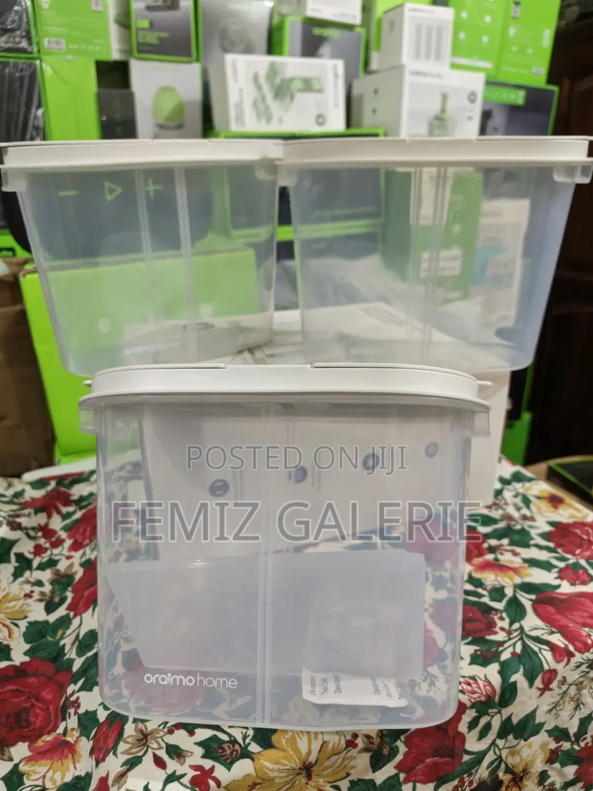 Oraimo FlexJar 3pcs Grain Storage Containers - Removable Divider