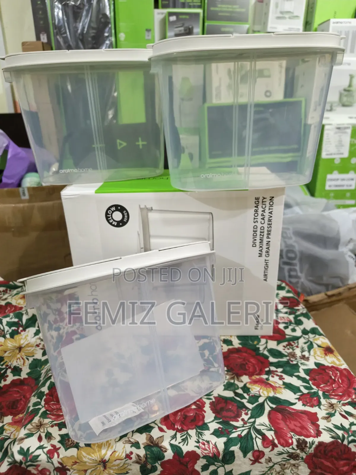 Oraimo FlexJar 3pcs Grain Storage Containers - Removable Divider