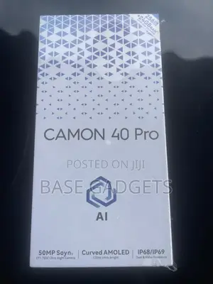 New Tecno Camon 40 Pro 5G 256 GB Black