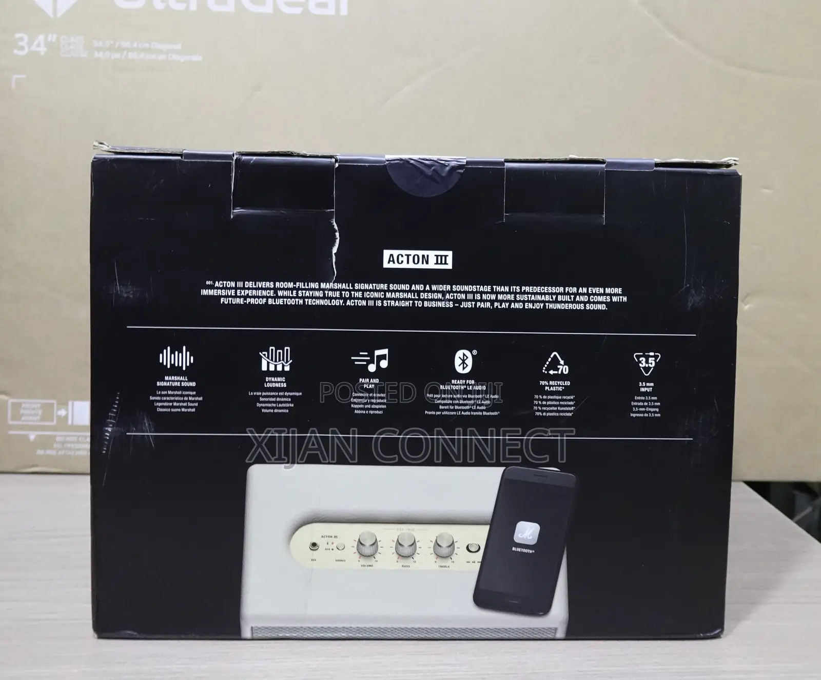 Marshall Acton III Bluetooth Home Speaker – Cream