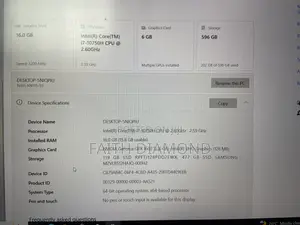 Laptop Acer Nitro 5 16GB Intel Core i7 SSHD (Hybrid) 640GB