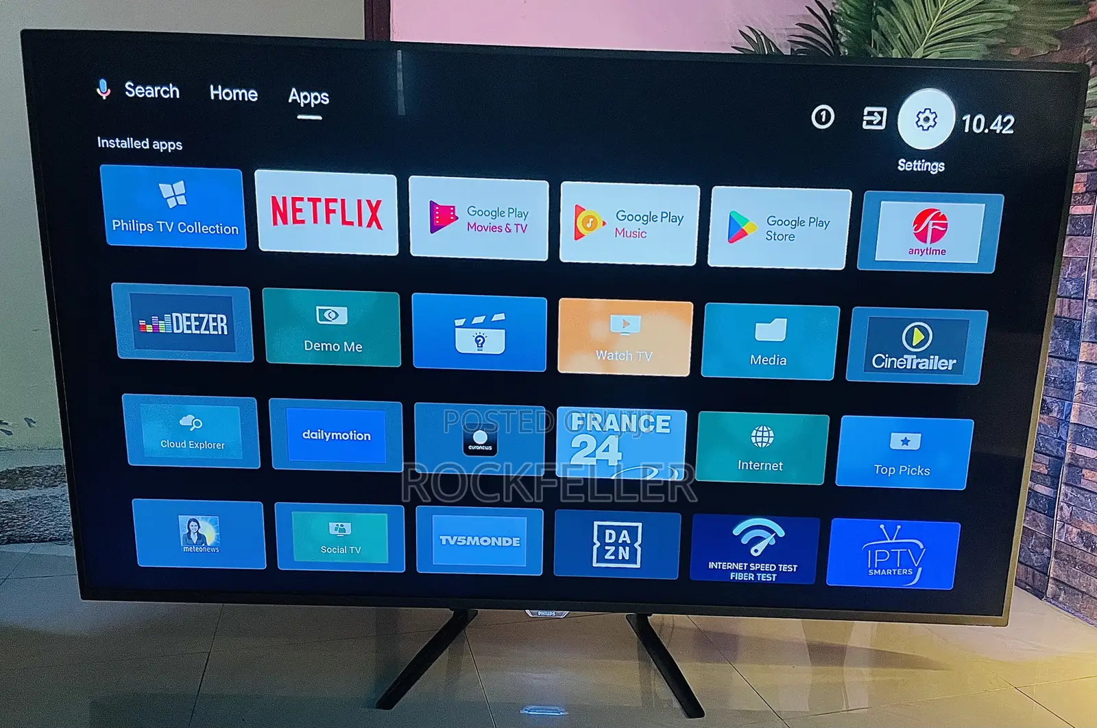 UK Used Philips Android Smart UHD HDR Digital Satellite 65 Inches
