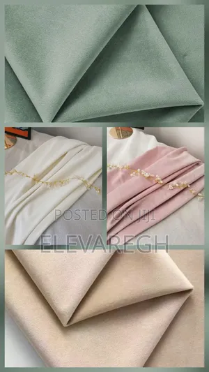 Dutch Velvet Solid Scuba Fabric(Ghc140 for 3 Yards)