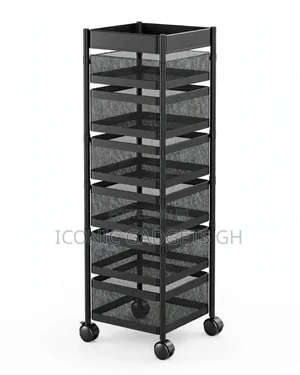 5 Layer Rotating Kitchen Storage Trolley