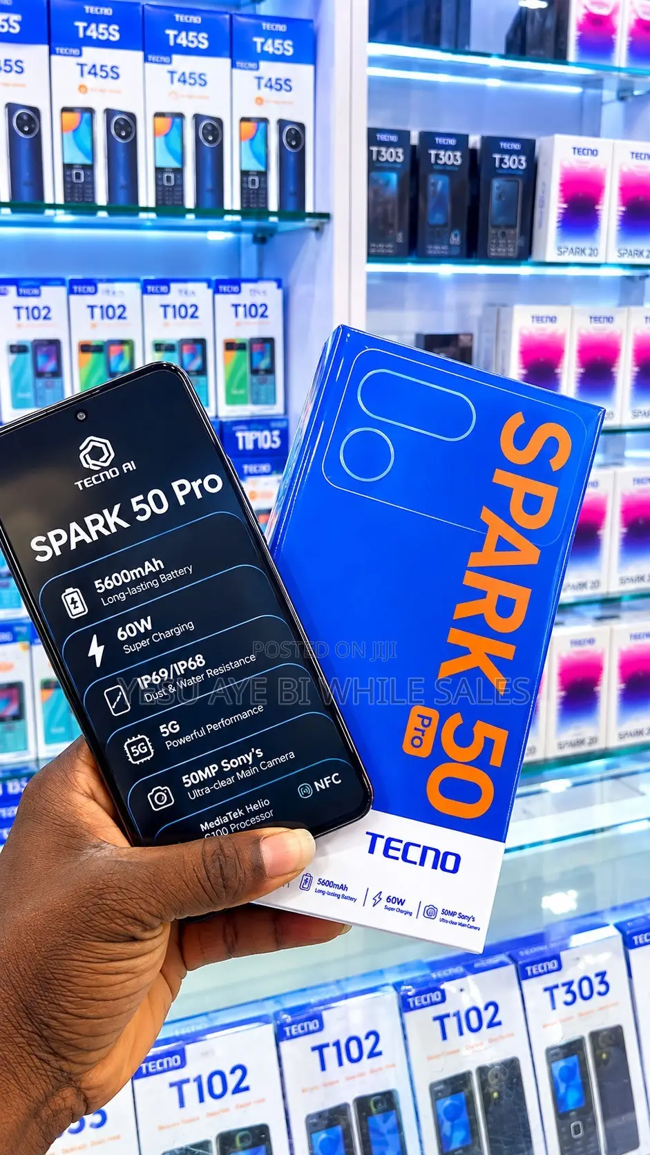 New Tecno Spark 50 Pro 256 GB Black
