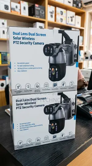 Dual Lens Dual Screen Solar 4G PTZ Camera