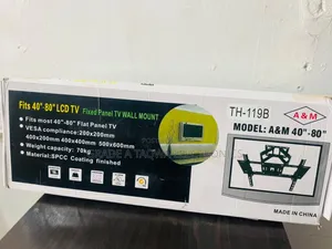 A M 40"-80" Flat Panel LCD/LED TV Wall Bracket - Model TH-119B