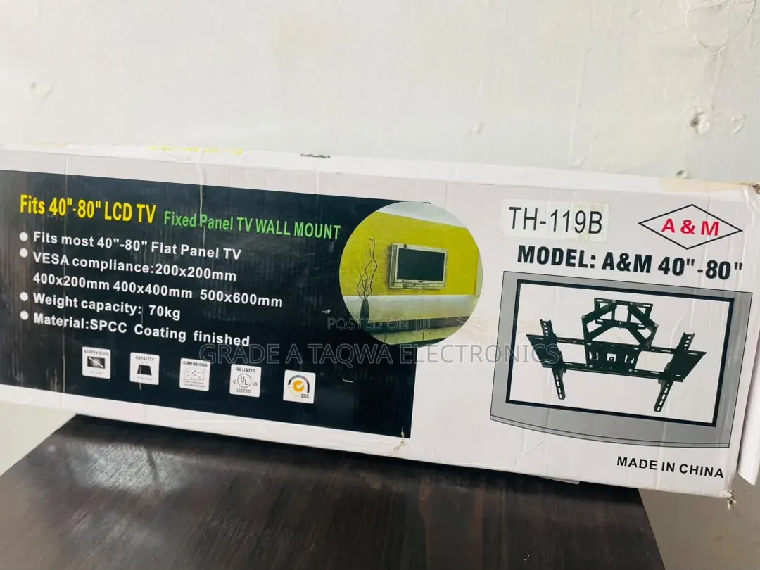 Universal Fixed TV Wall Mount Bracket 40-80 Inch | a M TH-119B