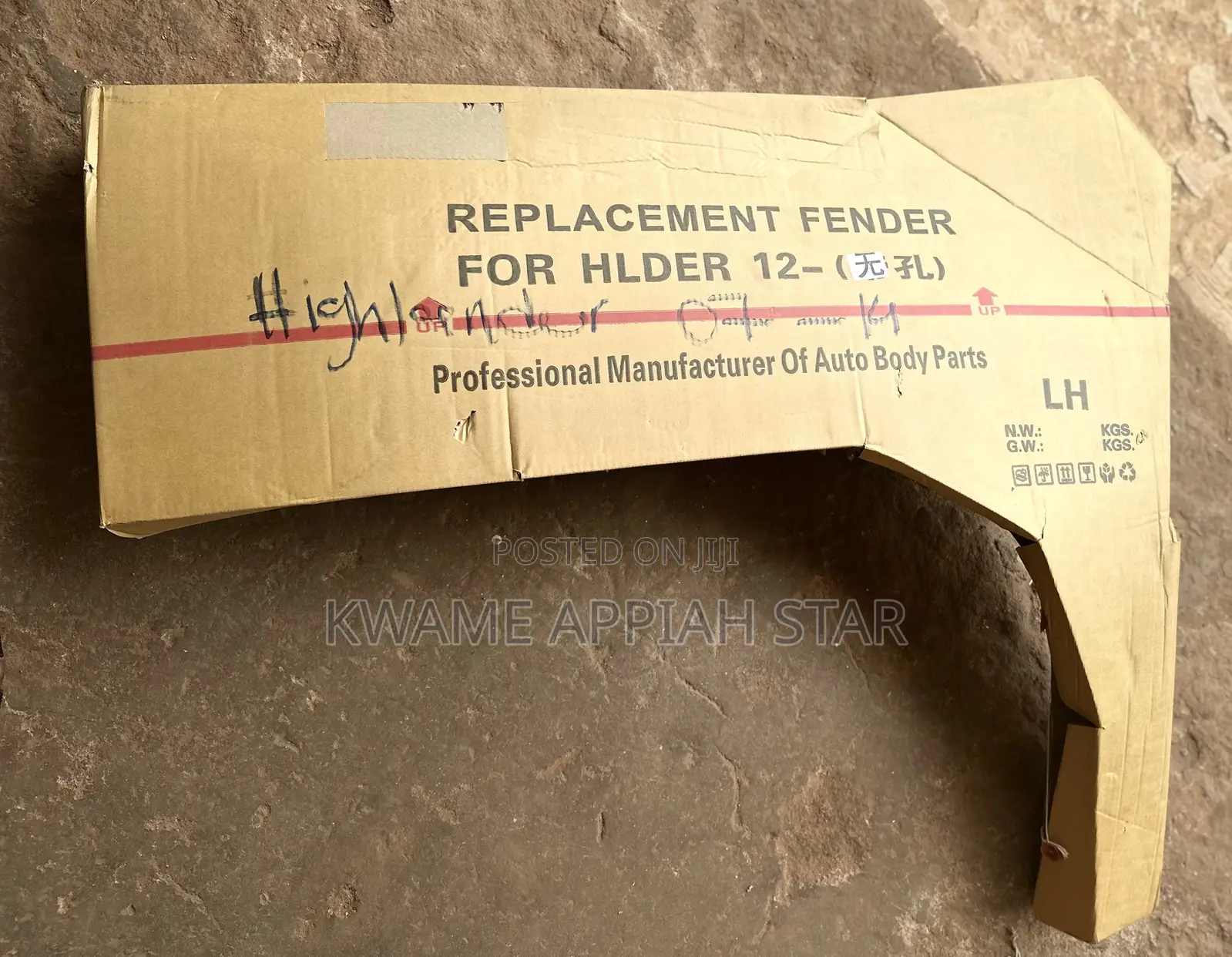 Toyota Highlander Front Fender 2011,2012,2013