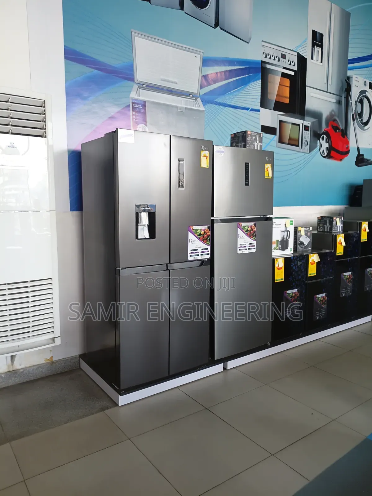 Roch RFR-500D4-B (401-Liter, 4-Door Glass Frost-Free Refrigerator):
