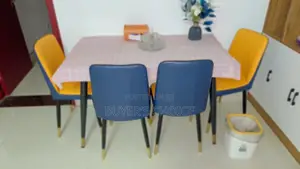 4 Chair Marble Dining Set
