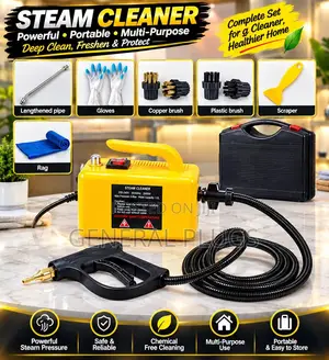 Steam Powered Auto Deep Steam Cleaning for Cars , AC , Kitchen, Sofas