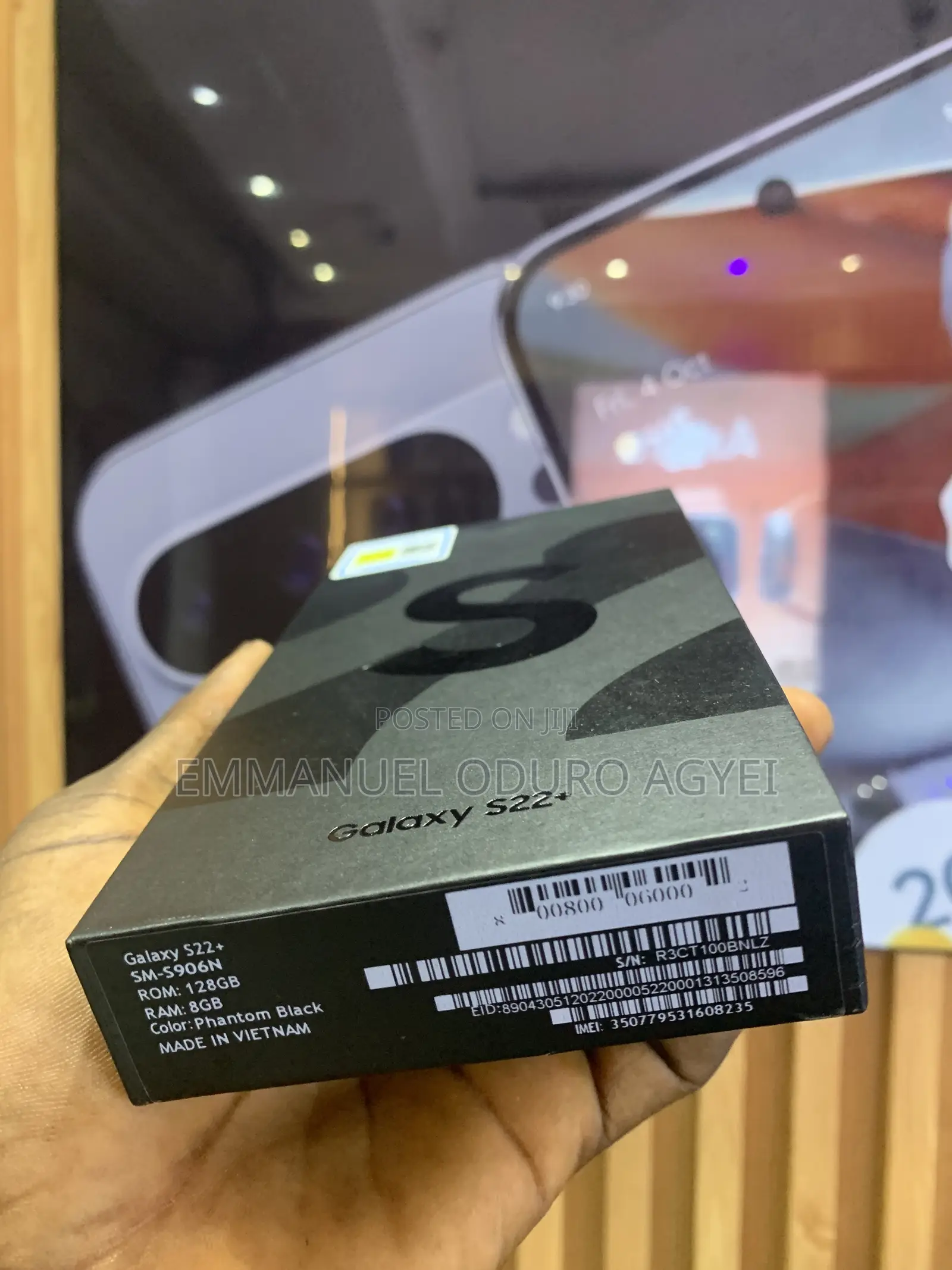 New Samsung Galaxy S22+ 5G 128 GB Black
