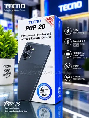 New Tecno Pop 20 128 GB