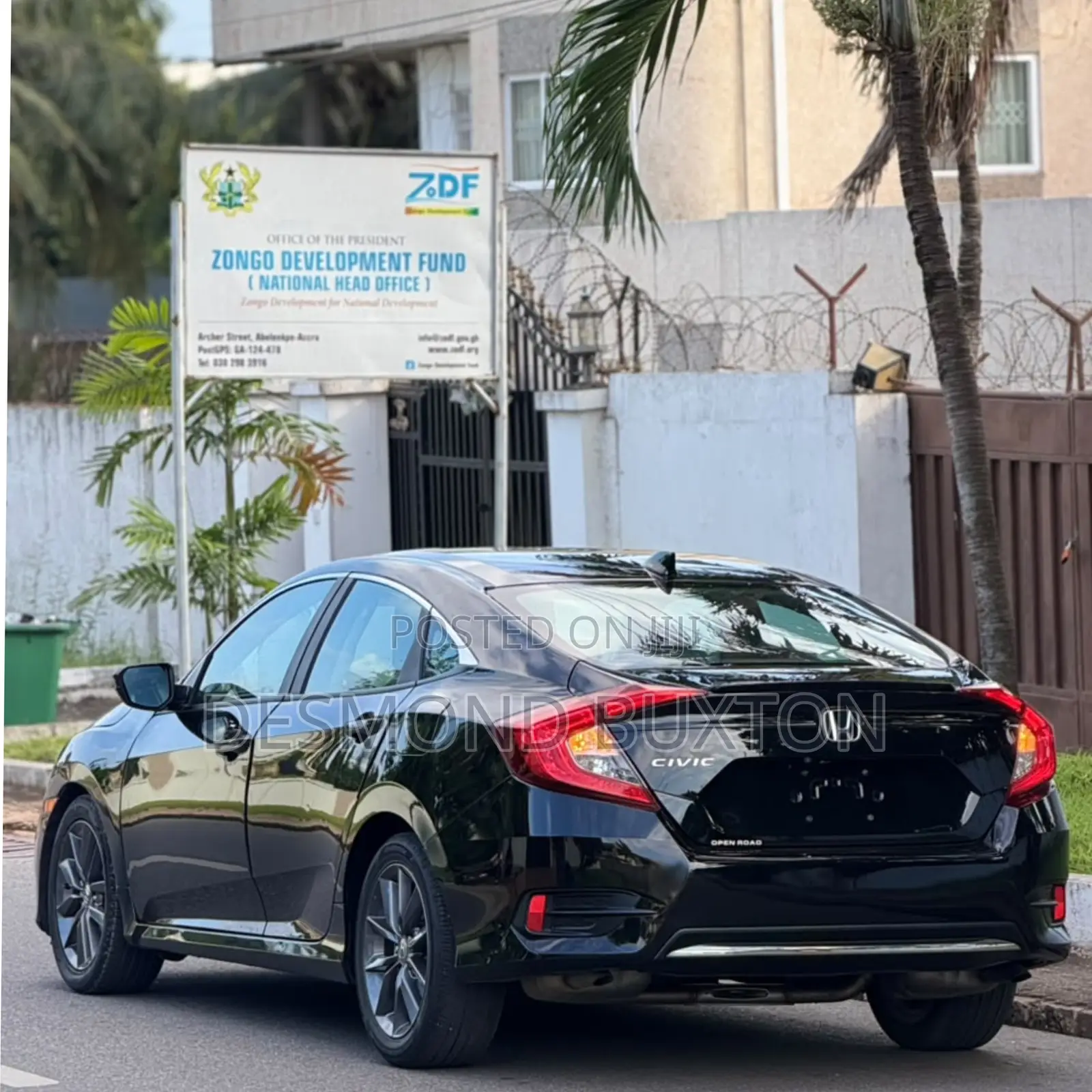 Honda Civic EX-L Sedan 2019 Black