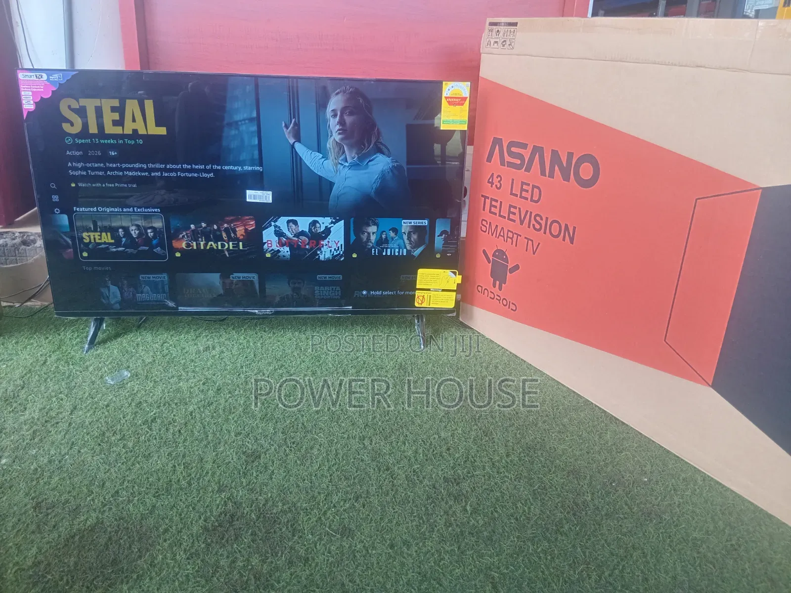Asano 43” Smart Television – Premium Quality, Clear Display Great